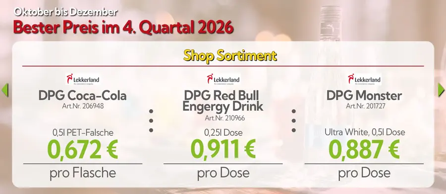 Shop Sortiment – Bester Preis im 4. Quartal 2026, Angebot 1