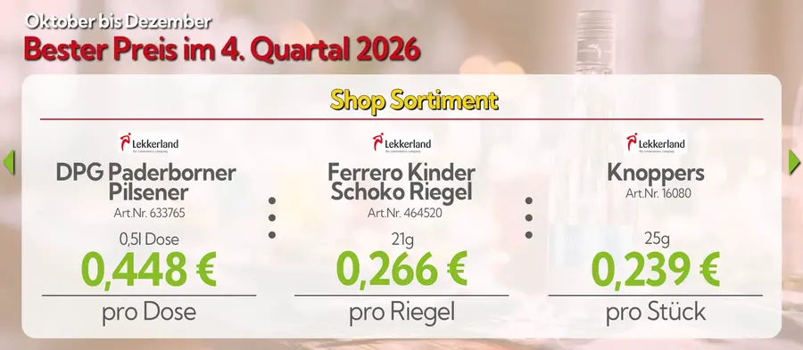 Shop Sortiment – Bester Preis im 4. Quartal 2026, Angebot 2