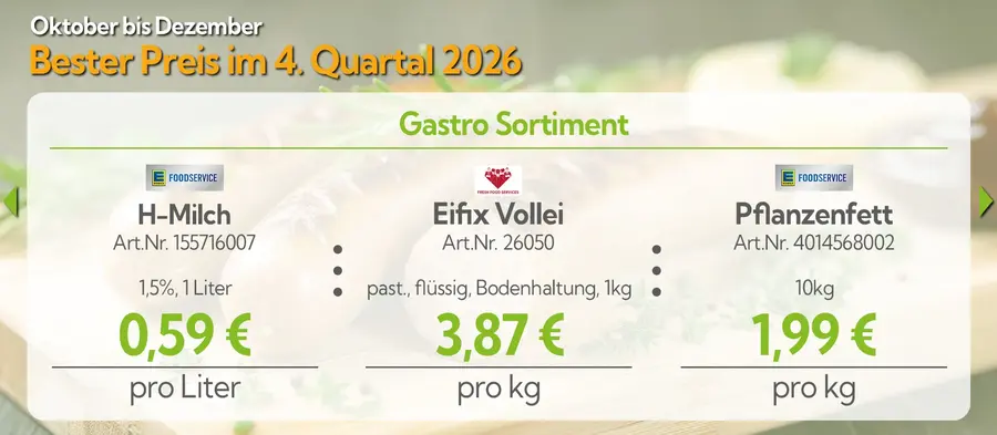 Gastro Sortiment – Bester Preis im 4. Quartal 2026, Angebot 3