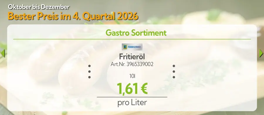 Gastro Sortiment – Bester Preis im 4. Quartal 2026, Angebot 4
